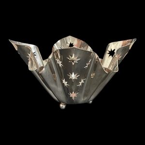 Silver Star Cutout Decorative Bowl